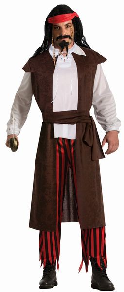 Buccaneer Baron Pirate Costume - Adult - Purim - Halloween Spirit