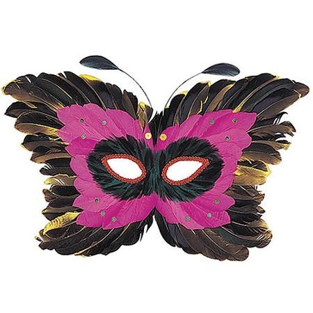 *Masquerade Feather Masks - Halloween Costumes - Mardi Gras