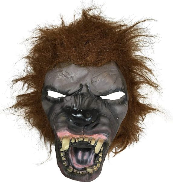 Brown Wolf Mask - After Halloween Sale - under $20