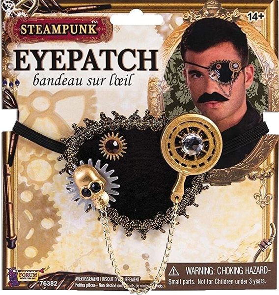 Steampunk Pirate Eyepatch - Purim - Halloween Spirit - under $20