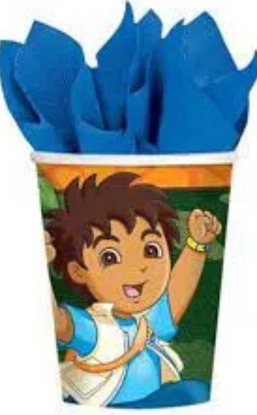 BOGO SALE - Go Diego Go! Birthday Party Cups, 9oz - 8ct