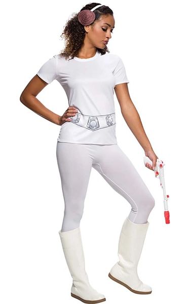 Star Wars Princess Leia Rhinestone T-shirt Adult - After Halloween Sale - under $20