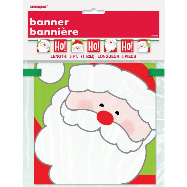 *Ho Ho Ho Christmas Block Banner Decoration, 5 Feet