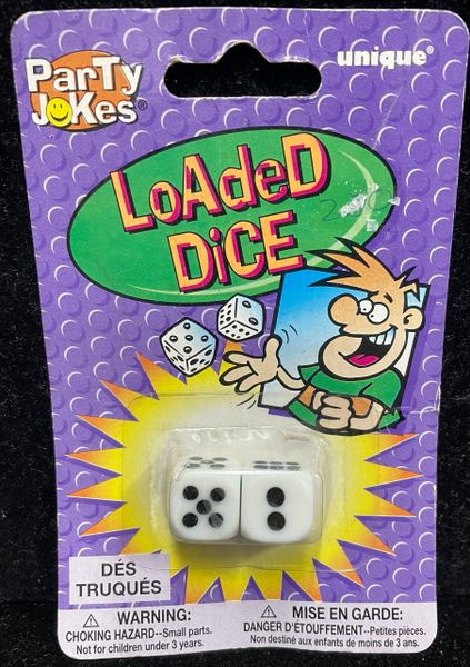 Loaded Dice Prank - Trick Dice - April Fools Jokes - Roll a 7 or 11 Every Time - White Dice