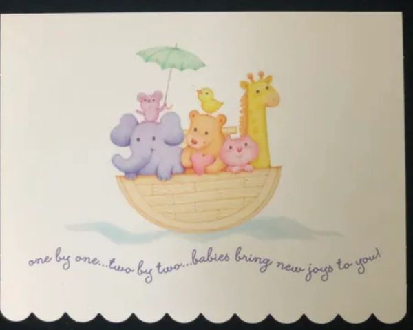 Baby Shower Party Invitations, Noah's Ark, 8ct - Packaged