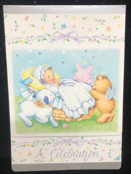 BOGO SALE - Heavenly Moments Baby Christening Party Invitations, 8ct - Baptism - Packaged
