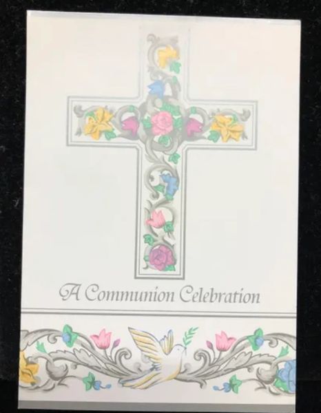 Cross Scroll Party Communion Invitations, 8ct - Packaged