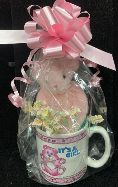 It's a Girl Mug & Pink Bear - Welcome Baby Girl Gifts