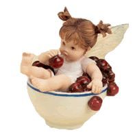 *My Little Kitchen Fairies: Little Cherry Fairy in a Cup Fairy Figurine - by Enesco