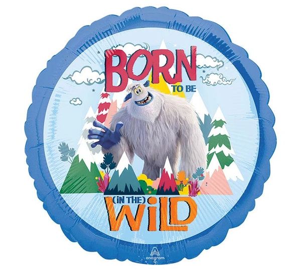 Small Foot Balloon - Born to be (in the) Wild Round Foil Balloon, 18in