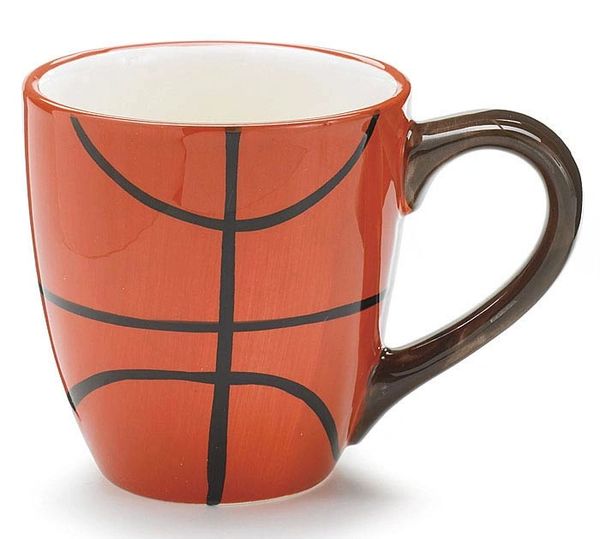 NBA Basketball Mug - Sports Fans Ceramic Coffee Mug, 13oz, Orange - Dad Gifts - Fathers Day - 2022