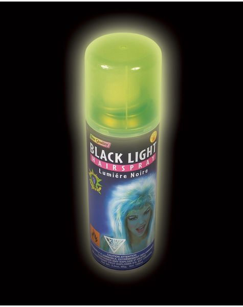*Two! Black Light Hairspray Cans - Glow in the Dark - Halloween