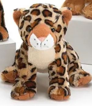 Leopard Plush Wild Jungle Animal, 12in