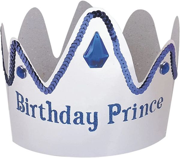 Birthday Prince Crown, Blue