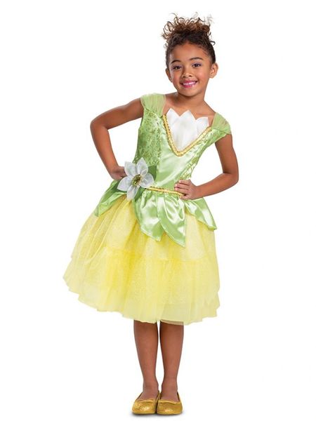 Disney Princess Tiana Costume Dress - Girls - Fairy Tale - Halloween Spirit