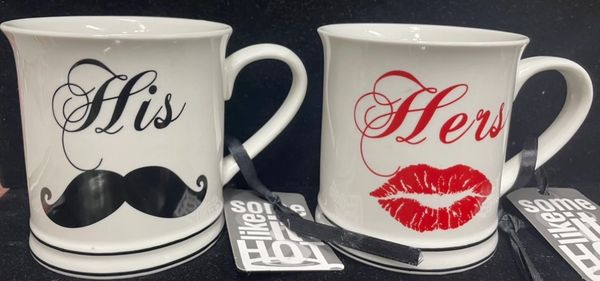 His and Hers Mugs - Couple Gifts - Wedding Gifts