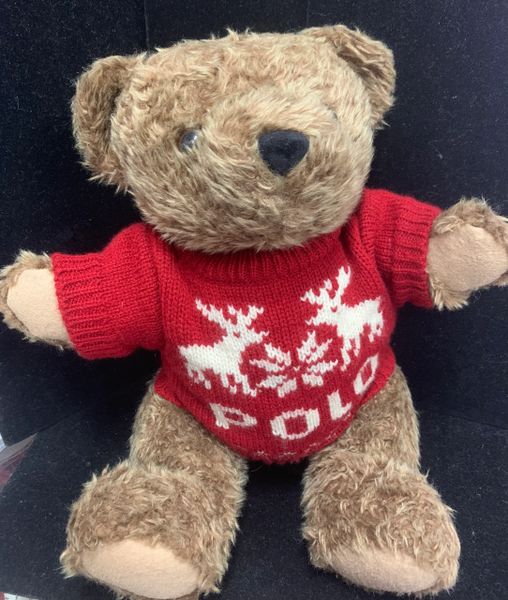 Rare Vintage Ralph Lauren Polo Stuffed Bear Plush Toy with Red Holiday  Sweater - 1998 | Mime's Fun Shop