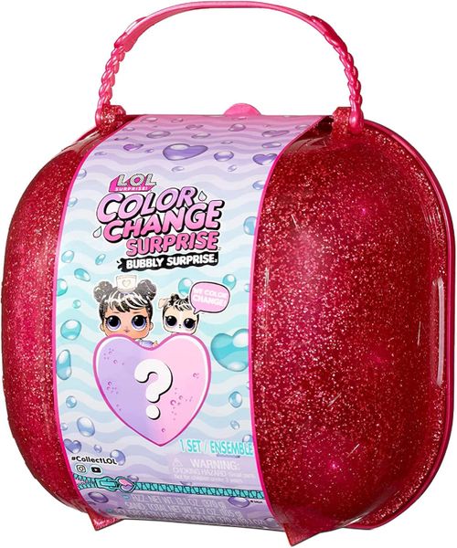 LOL Surprise! Color Change Bubbly Surprise (Pink) with Exclusive Doll & Pet Collectible Including 6 More Surprises in Playset- Gift for Kids, Toys