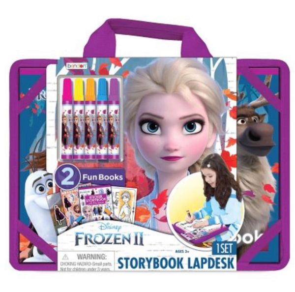 Disney Frozen Drawing Activity Storybook Lapdesk & Carry Case - Girls Arts and Crafts