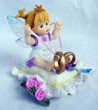 *My Little Kitchen Fairies: Wedding Ring Fairy Figurine, by Enesco - 2004 - Bridal Gifts