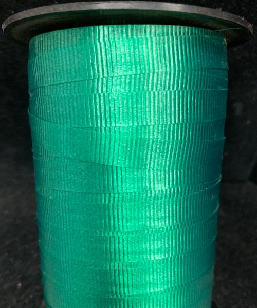 Wide Green Crimped Curling Ribbon, 3/8 Inch by 250 Yards - Forest Green Ribbon