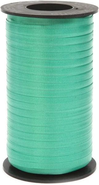 Green Crimped Curling Ribbon, 3/16 Inch by 500 Yards - Emerald Green Ribbon
