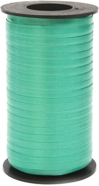 Green Crimped Curling Ribbon, 3/16 Inch by 500 Yards - Emerald