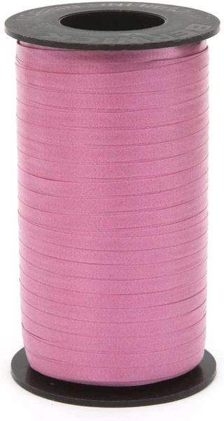 *Rose Pink Crimped Curling Ribbon, 3/16in x 500 Yards