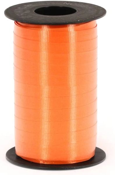 Wide orange Crimped Curling Ribbon, 3/8 Inch by 250 Yards - Orange Ribbon