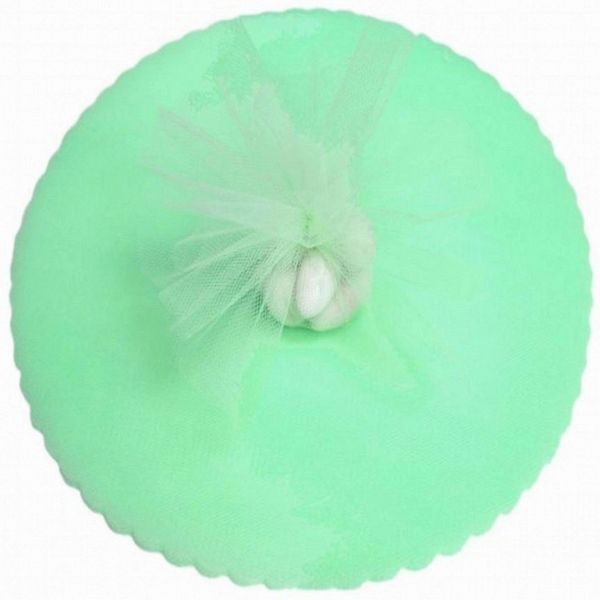 Mint Green Tulle Circles, 9in, 25pcs - Crafts - Favors