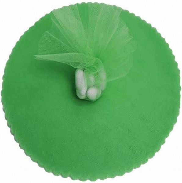 Green Tulle Circles, 9in, 38pcs - Crafts - Favors