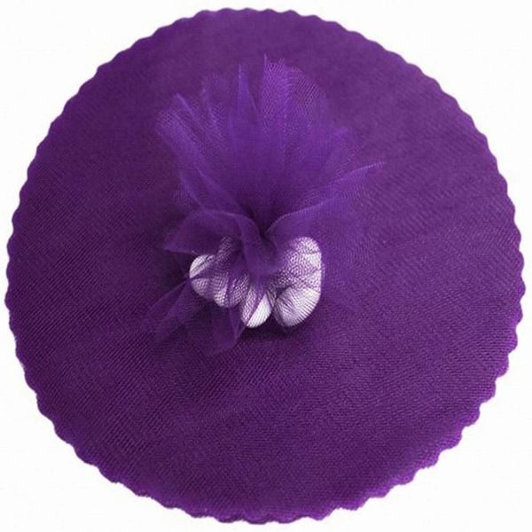 Purple Scalloped Tulle Circles, 9in, 18pcs - Crafts - Favors