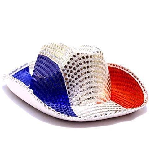 *Shiny Patriotic Cowboy Hat Costume Accessory - Uncle Sam - Halloween