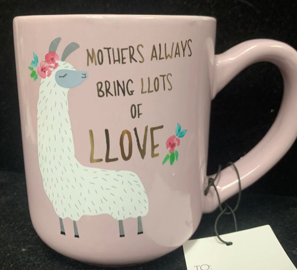 *Mothers always bring Lots of LOVE Pink Llama Coffee Mug - Mom Gifts