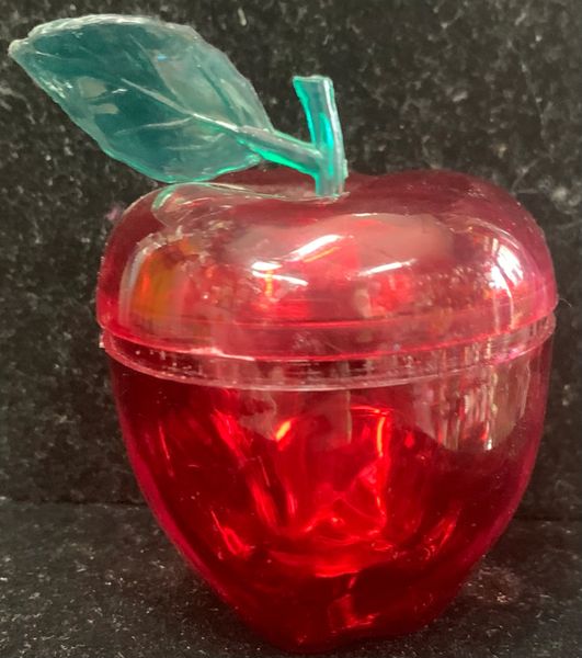 Teacher Gifts : Red Apple Container, 4in - By Papel Freelance