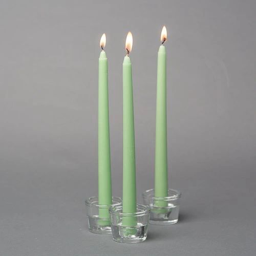 Mint Green Taper Candles, 10in - 6ct