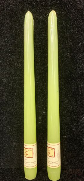 Sage Green Taper Candles, 10in - 6ct