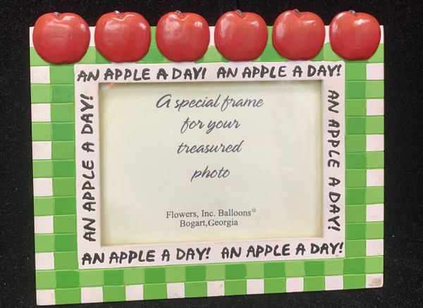Teacher Frame with Apples Comes with Gift Bag - Thank You -Appreciation Gifts