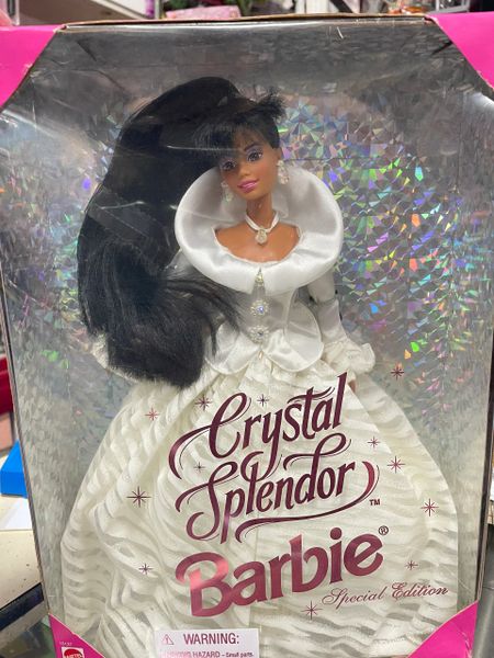 DOLL SALE - Rare Vintage Crystal Splendor Barbie, 1995 - Black Hair