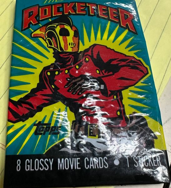 *Vintage Walt Disney Topps Rocketeer Trading Cards Pack - 1991