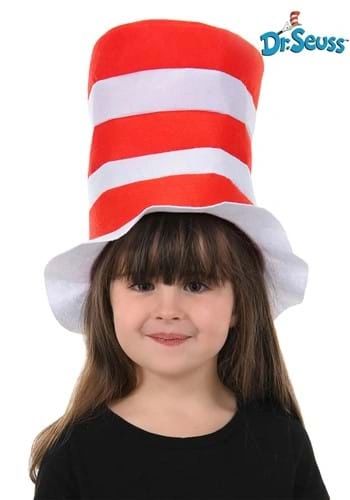 Dr Seuss Adult Cat In The Hat Toddler Kids Felt Stovepipe - Red & White Striped - Purim - Halloween Spirit - under $20