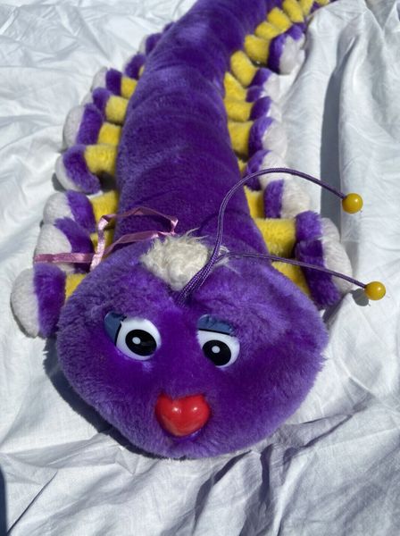 Lots A Legs Cecil The Purple Centipede Plush, 88in Long - Toy Sale