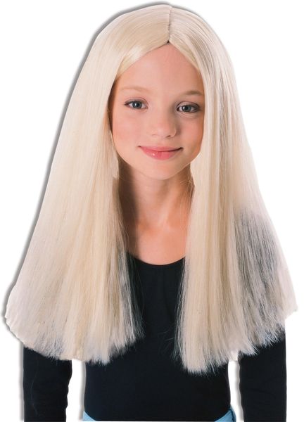 *Long Blonde Hair Wig Costume Accessory, Girls - Halloween