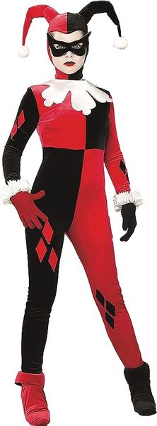 *Deluxe Harley Quinn Costume, Women's Medium - Halloween Sale - DC Heroes and Villains