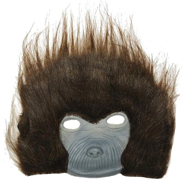 Kids Furry Chimp Mask, Monkey Mask - Halloween Sale
