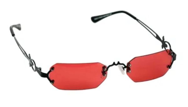 Gothic Vampire Glasses Accessory - Dark Red Glasses - Vampire Glasses - Purim - Halloween Spirit - under $20