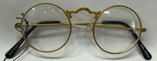 *Old Fashioned Round Gold Glasses - Halloween