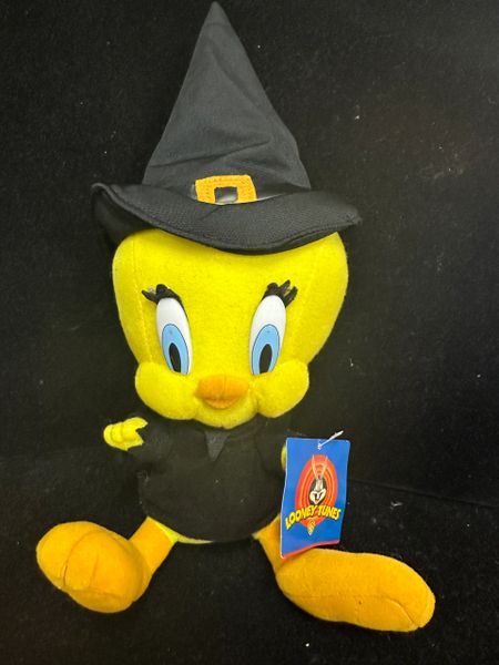 *Plush Tweety in Witch Costume, 10in - Halloween Novelty Gifts