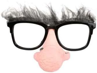 Geezer Nose Glasses Accessory, Bushy Eyebrows - Purim - Halloween Spirit - under $20