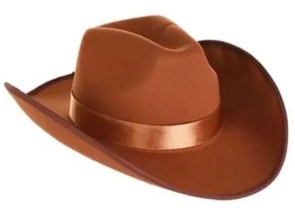 Brown Western Cowboy Hat - Purim - Halloween Spirit - under $20